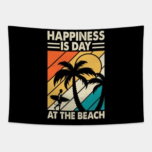 Happiness Is Day At The Beach  T Shirt For Women Tapestry