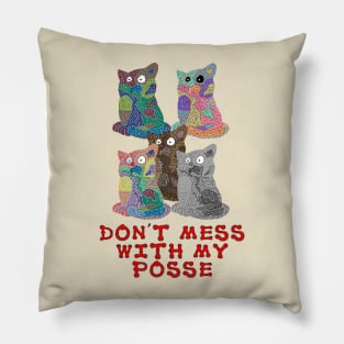 Don't Mess With My Posse Pillow