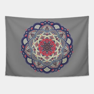 Retro Mandala Tapestry