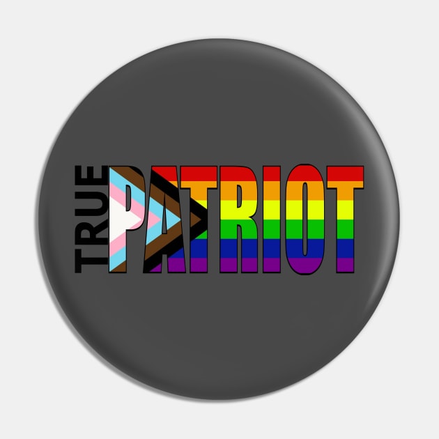 True Patriot Pin by strangemenagerie