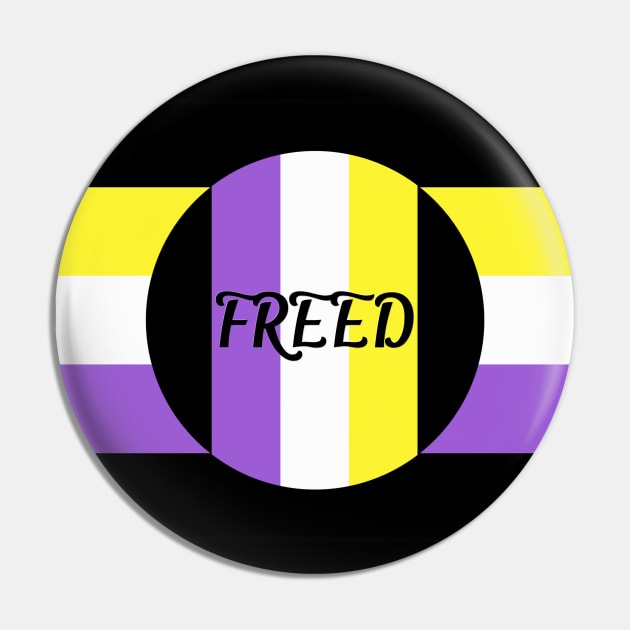 Non Binary Free to Be Me Pin by Treetop Designs