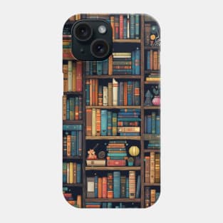 Reading Books Library Cool Book Shelves Book Lover Bookworm Phone Case