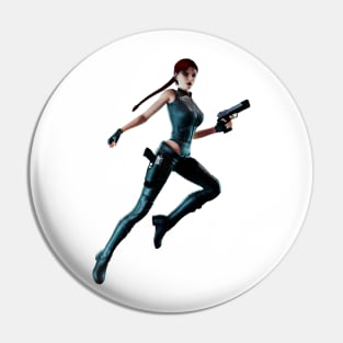 Lara Croft Doppelganger Pin