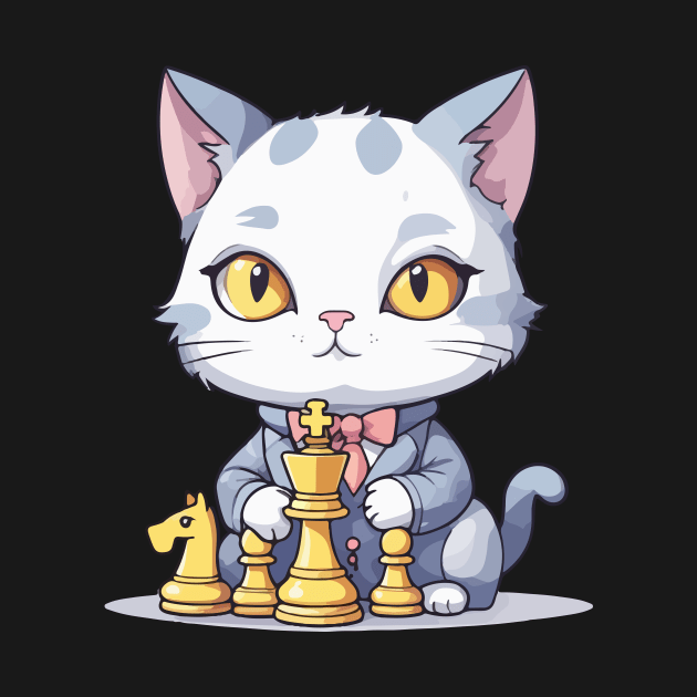 Chess Cat by Rishirt