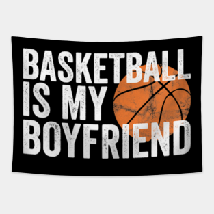 Love Basketball Gift Player Heart Tapestries Teepublic