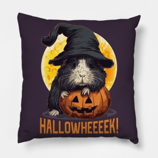 Funny and cute guinea pig halloween themed Pillow