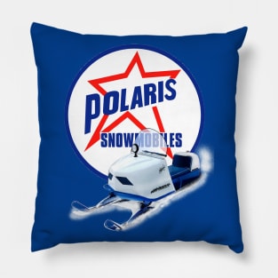 American Vintage Snowmobiles Pillow