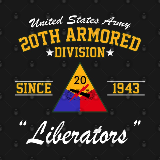 U.S. Army 20th Armored Division (20th AD) by Army Merch