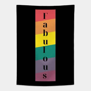 Fabulous Rainbow Typography Tapestry