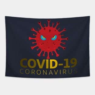 Coronavirus Covid-19 design corona-virus covid 19 covid19 protection quarantine re Tapestry