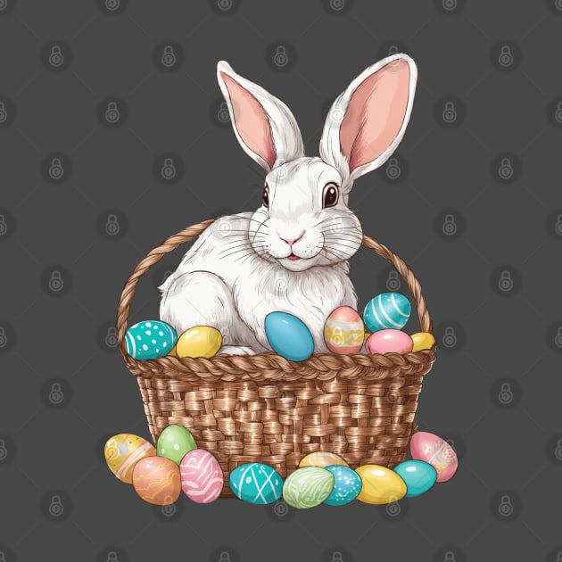 Easter Bunny in a Basket by Mey Designs