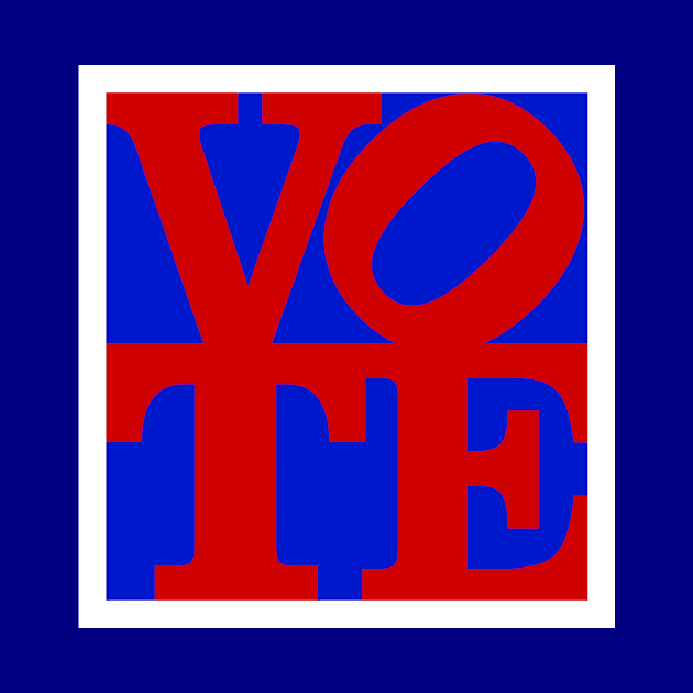 VOTE (red on blue) by Designs_by_Tom