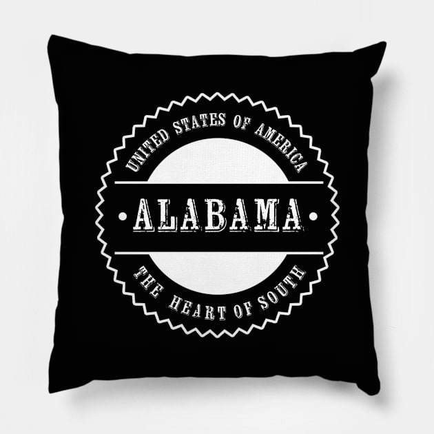 Alabama State T-shirt for patriots Pillow by Athenum