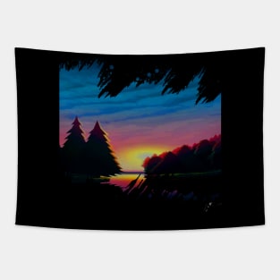 SUN IN RIVER Tapestry