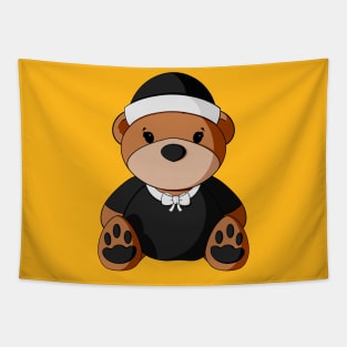 Girl Pilgrim Teddy Bear Tapestry