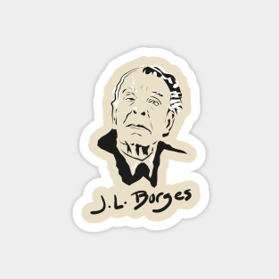 Portrait of Jorge Luis Borges Magnet