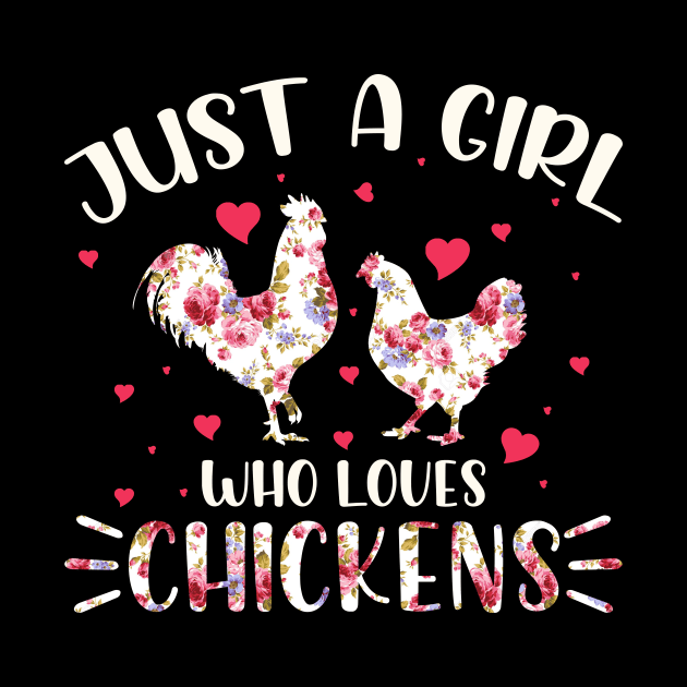 Just A Girl Who Loves Chicken Couple Chicken Funny by kimmygoderteart