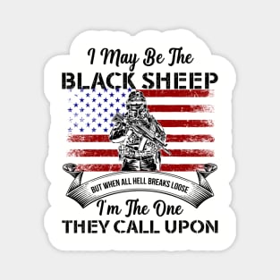 I May Be The Black Sheep- Patriotic- USA Magnet