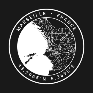 Marseille Map T-Shirt