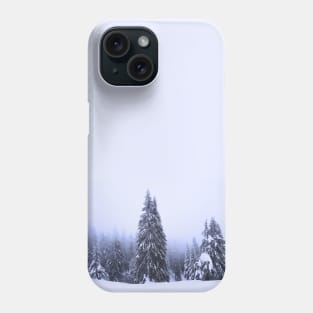 A Pine Forest in Winter Phone Case