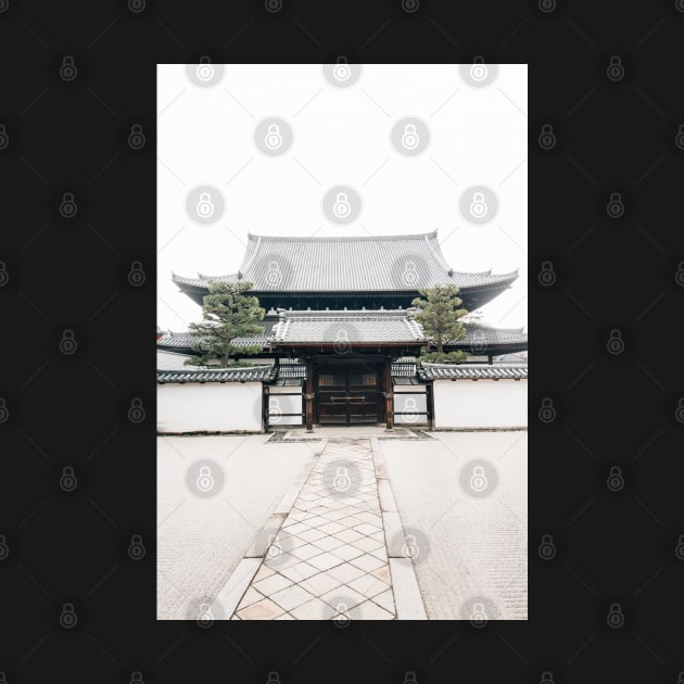 Old Japanese Temple in Kyoto Japan by visualspectrum