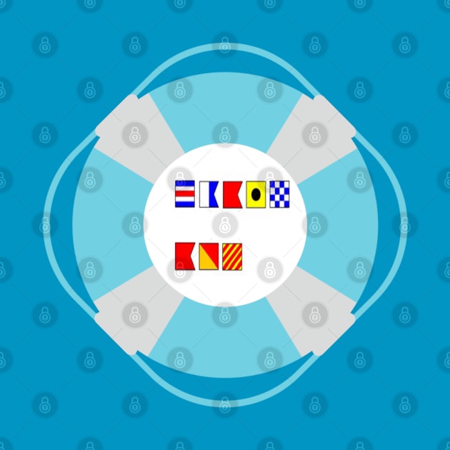Cabin boy spelt out in nautical flags by sailorsam1805