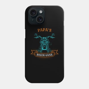 Papa's Biker Gang Father's Day Phone Case