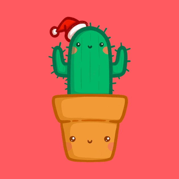 Christmas Cactus - Kawaii Cactus - Cute Cactus by perdita00