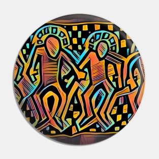 The Dancing Men Pin