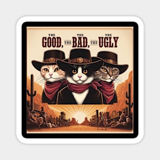 Cowboy Cats. Magnet