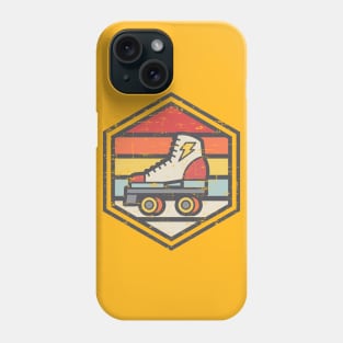 Retro Badge Roller Skate Light Phone Case