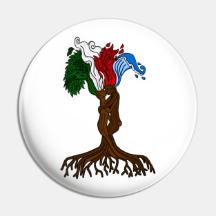 Elemental Tree Pin