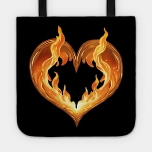 Heart flame Tote