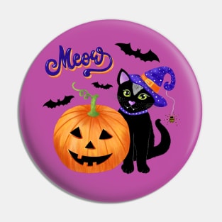 Halloween Cat Pin