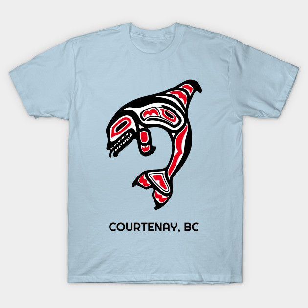 Disover Courtenay British Columbia Native American Indian Orca Killer Whales - Orca Killer Whale - T-Shirt