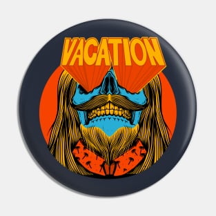 Vacation (front print) Pin