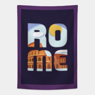 Rome Cityscape Tapestry