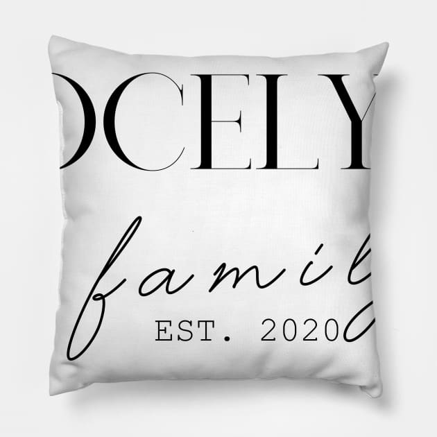 Jocelyn Family EST. 2020, Surname, Jocelyn Pillow by ProvidenciaryArtist