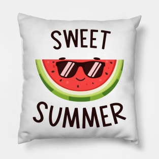 Sweet Summer Watermelon Lover Summer T-shirt Pillow