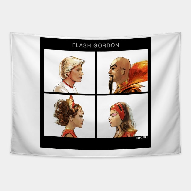 Flash Gordon Tapestry by spacelord