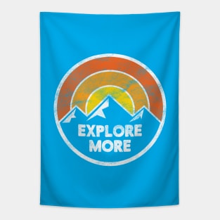 Explore More Mountain Graphic (Worn) Tapestry