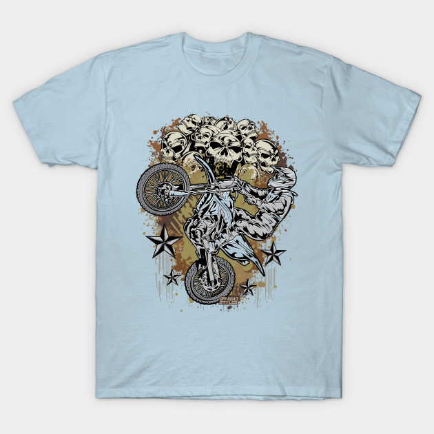 Discover SKULL BIKER - Skulls - T-Shirt