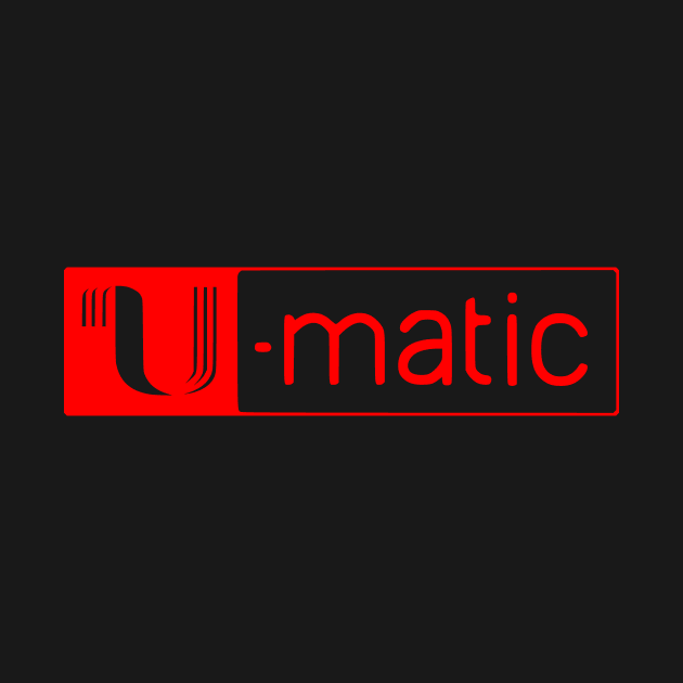 U-matic 3/4 inch video tape red logo Umatic by PMM