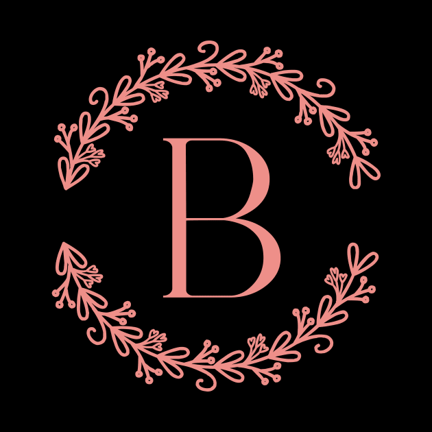 Pink Monogram- Letter B by RosegoldDreams