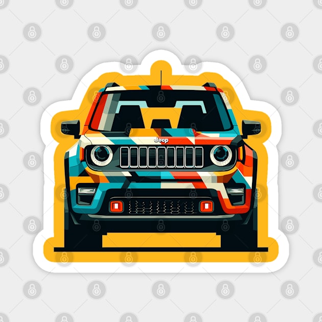 Jeep Renegade Magnet by Vehicles-Art