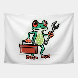 Frog fixer Tapestry