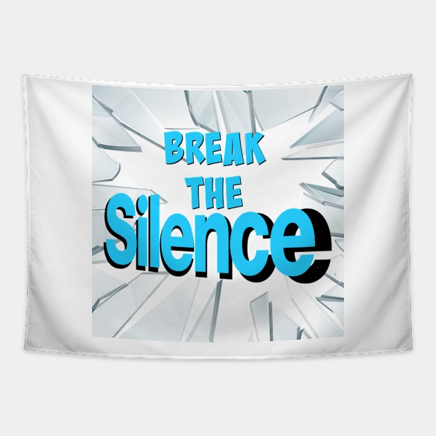 Break the Silence - Blue Tapestry by JustToranado