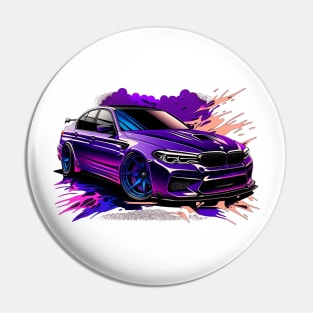 Purple sports car Pin