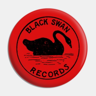 Vintage Black Swan Pin