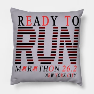 marathon 26.2/2019 (ready to run marathon 26.2 new york city) Pillow